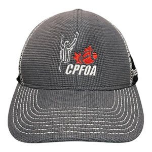CPFOA Hat Cap Fitted Mens XL Gray Black Football Referee Mesh Reebok Canada